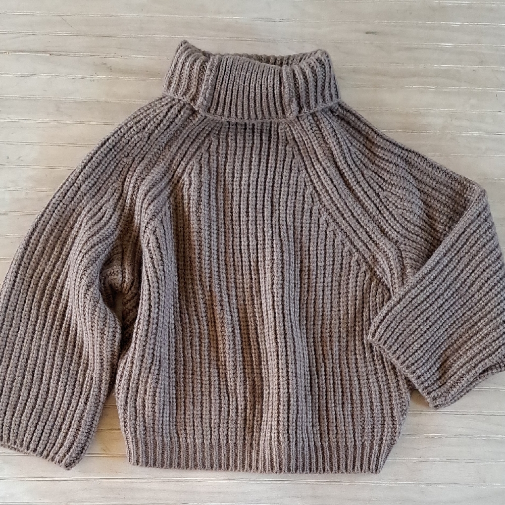 Cozy Brown Turtleneck Sweater